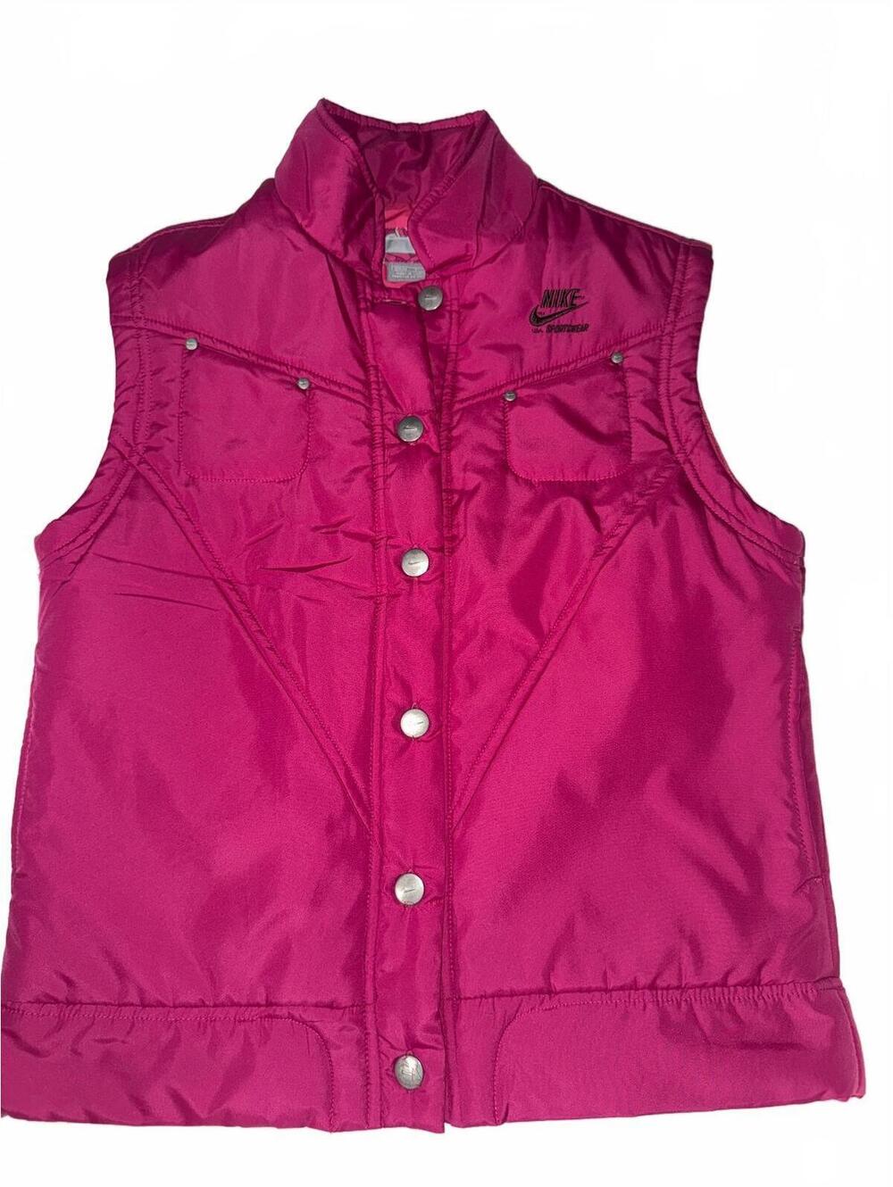 Nike Women's Pink Puffer Vest Size Small